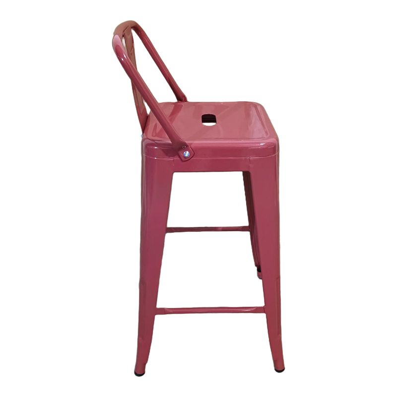 Σκαμπό μπαρ μεσαίου ύψους με πλάτη Utopia pakoworld terracotta 42x42x86εκ Σκαμπό μπαρ μεσαίου ύψους με πλάτη Utopia pakoworld terracotta 42x42x86εκ