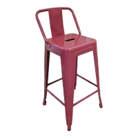 Σκαμπό μπαρ μεσαίου ύψους με πλάτη Utopia pakoworld terracotta 42x42x86εκ Σκαμπό μπαρ μεσαίου ύψους με πλάτη Utopia pakoworld terracotta 42x42x86εκ