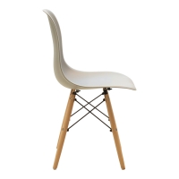 Καρέκλα Julita pakoworld PP cappuccino με φυσικό πόδι 46x52x80εκ Καρέκλα Julita pakoworld PP cappuccino με φυσικό πόδι 46x52x80εκ