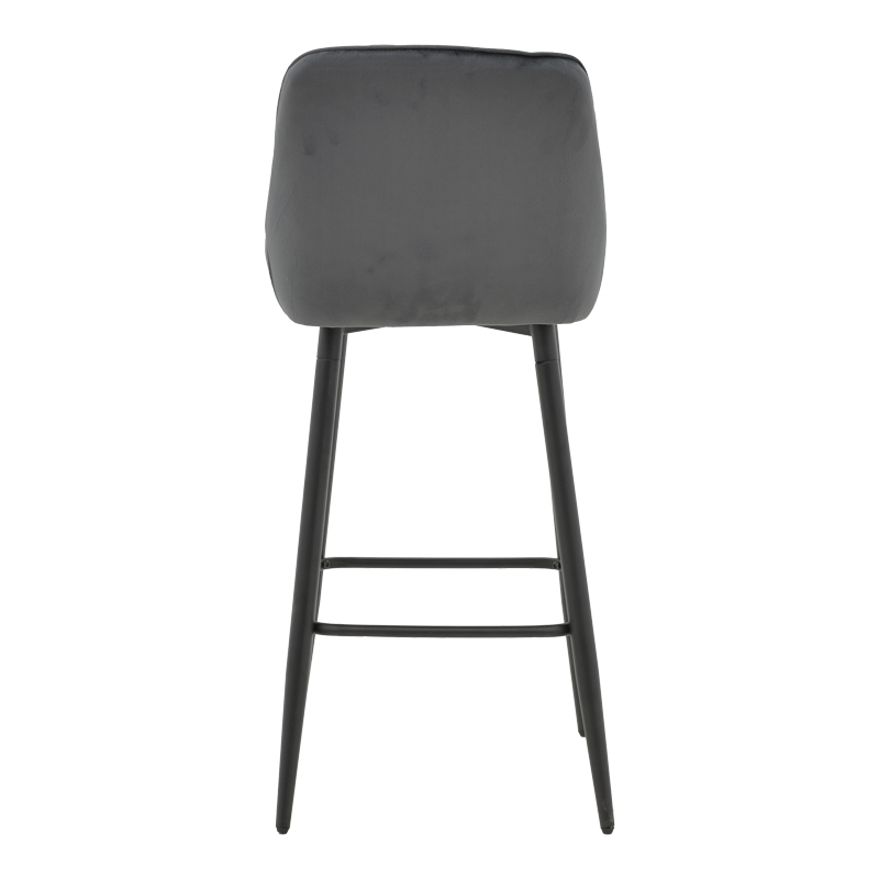 Σκαμπό μπαρ Deppy pakoworld ανθρακί βελούδο-μαύρο μέταλλο 43x54x102εκ Σκαμπό μπαρ Deppy pakoworld ανθρακί βελούδο-μαύρο μέταλλο 43x54x102εκ