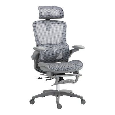 Καρέκλα γραφείου εργασίας Zenyk pakoworld mesh σε grey  απόχρωση 63x70x126εκ Καρέκλα γραφείου εργασίας Zenyk pakoworld mesh σε grey  απόχρωση 63x70x126εκ