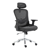 Καρέκλα γραφείου εργασίας Mergi pakoworld μαύρο mesh 62x63x120εκ Καρέκλα γραφείου εργασίας Mergi pakoworld μαύρο mesh 62x63x120εκ