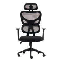 Καρέκλα γραφείου διευθυντή Cadrey pakoworld mesh μαύρο 67x64x120-128εκ Καρέκλα γραφείου διευθυντή Cadrey pakoworld mesh μαύρο 67x64x120-128εκ