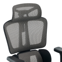 Καρέκλα γραφείου εργασίας ErgoFlow pakoworld μαύρο-γκρι 73x64x112-135εκ