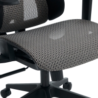 Καρέκλα γραφείου εργασίας ErgoFlow pakoworld μαύρο-γκρι 73x64x112-135εκ