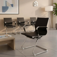 Καρέκλα γραφείου επισκέπτη Valter pakoworld μαύρο pu 55.5x48x88εκ Καρέκλα γραφείου επισκέπτη Valter pakoworld μαύρο pu 55.5x48x88εκ