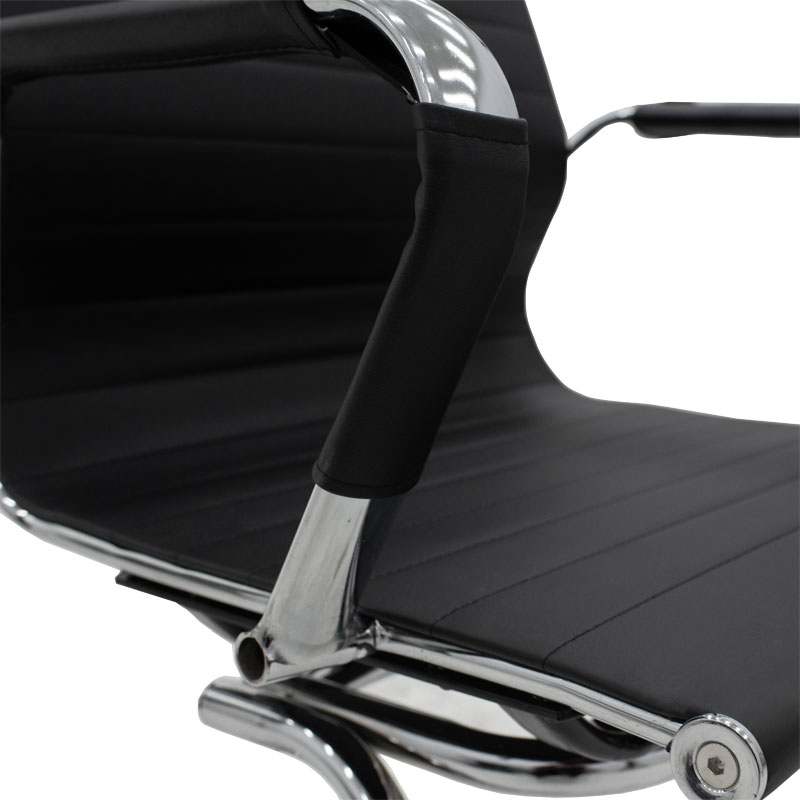 Καρέκλα γραφείου επισκέπτη Valter pakoworld μαύρο pu 55.5x48x88εκ Καρέκλα γραφείου επισκέπτη Valter pakoworld μαύρο pu 55.5x48x88εκ