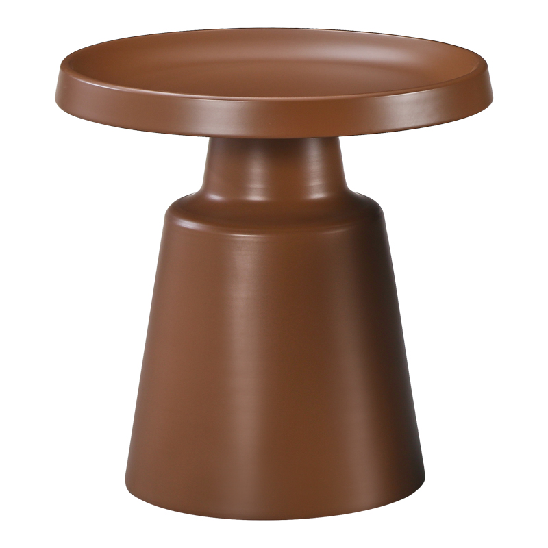 Βοηθητικό τραπέζι Ginoze pakoworld μέταλλο σε καφέ απόχρωση Φ50x50.5εκ Βοηθητικό τραπέζι Ginoze pakoworld μέταλλο σε καφέ απόχρωση Φ50x50.5εκ