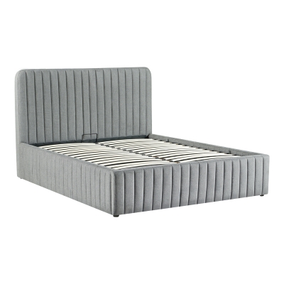 Κρεβάτι διπλό Zilin pakoworld ύφασμα ανθρακί με αποθηκευτικό χώρο 160x200εκ Κρεβάτι διπλό Zilin pakoworld ύφασμα ανθρακί με αποθηκευτικό χώρο 160x200εκ