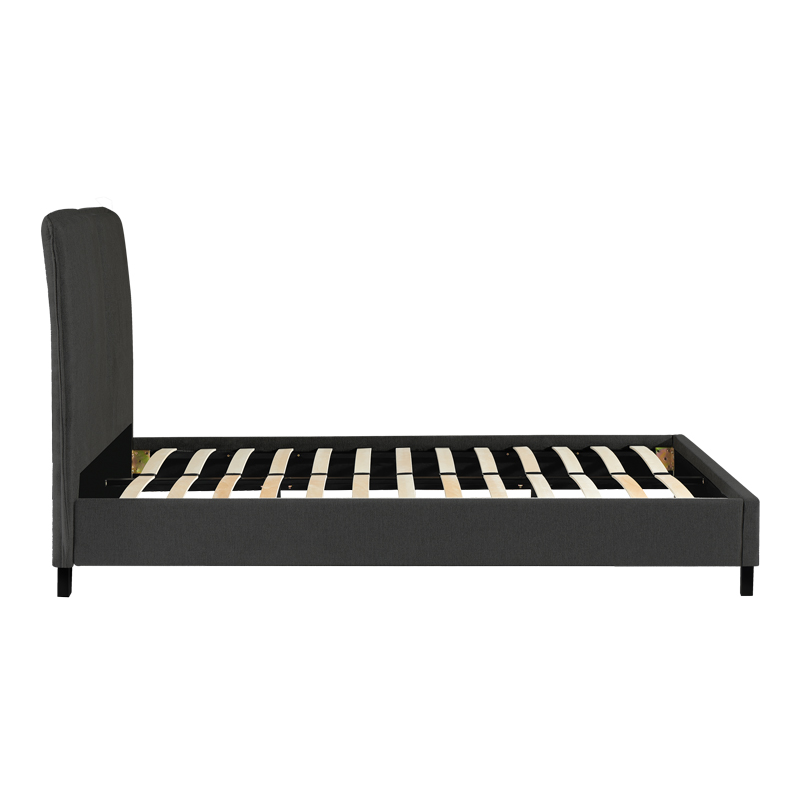 Κρεβάτι διπλό Majus pakoworld ύφασμα ανθρακί 160x200εκ Κρεβάτι διπλό Majus pakoworld ύφασμα ανθρακί 160x200εκ