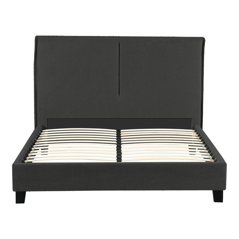 Κρεβάτι διπλό Majus pakoworld ύφασμα ανθρακί 160x200εκ Κρεβάτι διπλό Majus pakoworld ύφασμα ανθρακί 160x200εκ