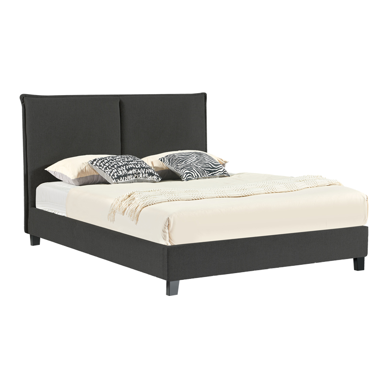 Κρεβάτι διπλό Majus pakoworld ύφασμα ανθρακί 160x200εκ Κρεβάτι διπλό Majus pakoworld ύφασμα ανθρακί 160x200εκ