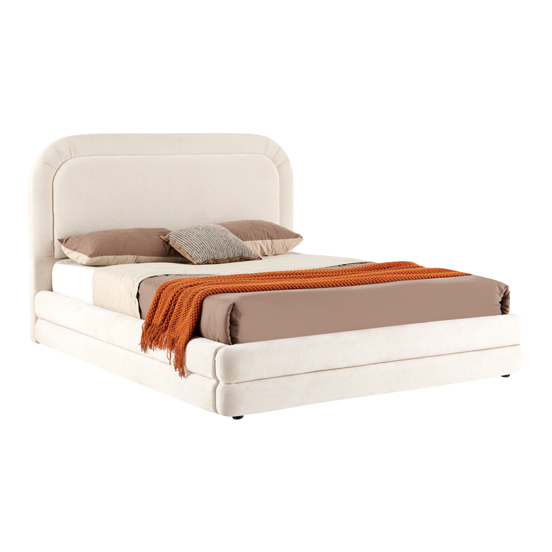 Κρεβάτι διπλό Arlia pakoworld χώρο μπεζ ύφασμα 160x200εκ Κρεβάτι διπλό Arlia pakoworld χώρο μπεζ ύφασμα 160x200εκ