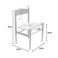 Καρέκλα Conan pakoworld φυσικό ξύλο oξιάς-έδρα φυσικό σχοινί 52x46x78εκ