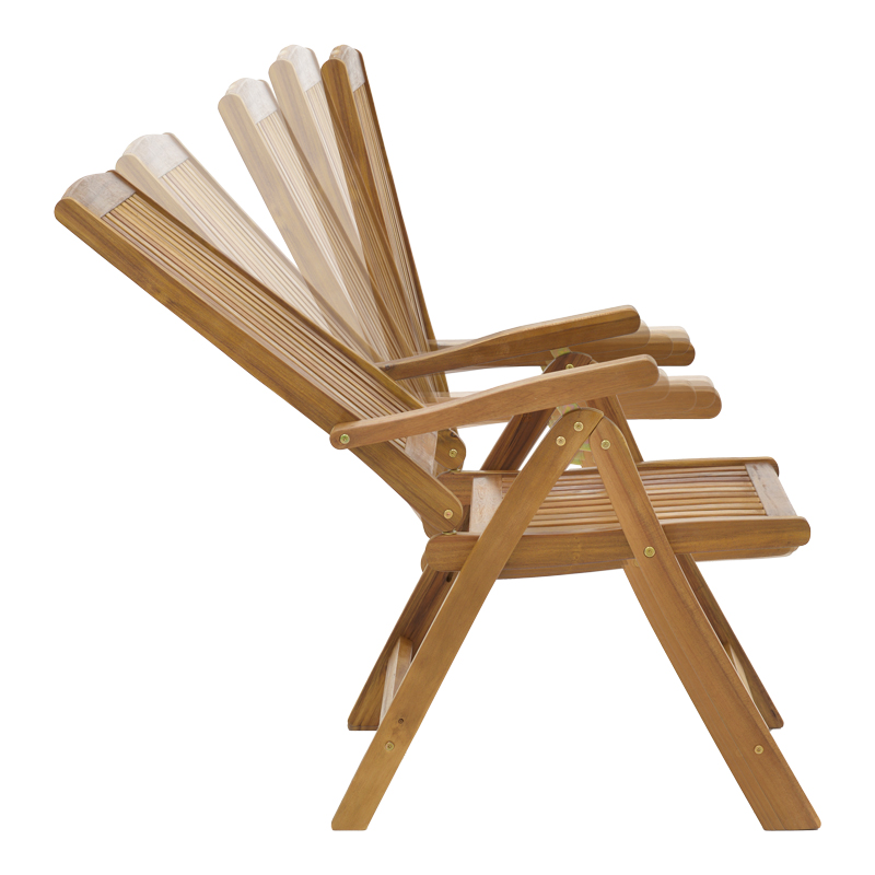 Πολυθρόνα 5 θέσεων Zerco pakoworld πτυσσόμενη ξύλο ακακίας φυσικό 61x65x110εκ Πολυθρόνα 5 θέσεων Zerco pakoworld πτυσσόμενη ξύλο ακακίας φυσικό 61x65x110εκ