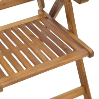 Πολυθρόνα 5 θέσεων Zerco pakoworld πτυσσόμενη ξύλο ακακίας φυσικό 61x65x110εκ Πολυθρόνα 5 θέσεων Zerco pakoworld πτυσσόμενη ξύλο ακακίας φυσικό 61x65x110εκ