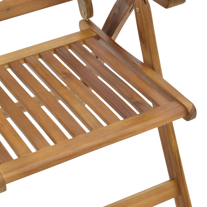 Πολυθρόνα 5 θέσεων Zerco pakoworld πτυσσόμενη ξύλο ακακίας φυσικό 61x65x110εκ Πολυθρόνα 5 θέσεων Zerco pakoworld πτυσσόμενη ξύλο ακακίας φυσικό 61x65x110εκ