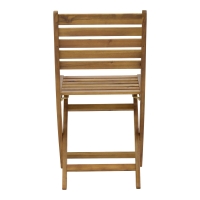 Καρέκλα Fatel pakoworld πτυσσόμενη ξύλο ακακίας φυσικό 40x53x82εκ