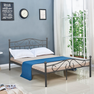 Κρεβάτι Yorick pakoworld μαύρο μεταλλικό 140x190εκ Κρεβάτι Yorick pakoworld μαύρο μεταλλικό 140x190εκ