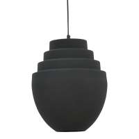 Φωτιστικό οροφής Kelsy Inart E27 μαύρο μέταλλο Φ30x122εκ Φωτιστικό οροφής Kelsy Inart E27 μαύρο μέταλλο Φ30x122εκ