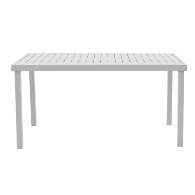Τραπέζι Kliton  pakoworld αλουμινίου λευκό 150x80x74εκ Τραπέζι Kliton  pakoworld αλουμινίου λευκό 150x80x74εκ
