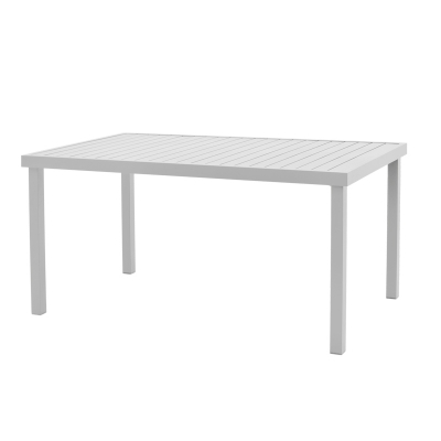 Τραπέζι Kliton  pakoworld αλουμινίου λευκό 150x80x74εκ Τραπέζι Kliton  pakoworld αλουμινίου λευκό 150x80x74εκ