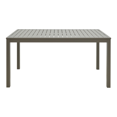 Τραπέζι Kliton pakoworld αλουμίνιο σε σαμπανιζέ απόχρωση 150x80x74εκ