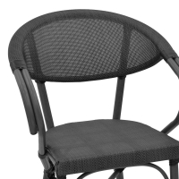 Σκαμπό μπαρ Efolian pakoworld μαύρο αλουμίνιο-μαύρο textilene 58x58x113εκ Σκαμπό μπαρ Efolian pakoworld μαύρο αλουμίνιο-μαύρο textilene 58x58x113εκ