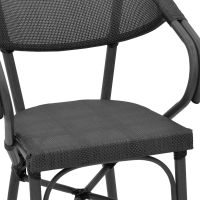 Σκαμπό μπαρ Efolian pakoworld μαύρο αλουμίνιο-μαύρο textilene 58x58x113εκ Σκαμπό μπαρ Efolian pakoworld μαύρο αλουμίνιο-μαύρο textilene 58x58x113εκ