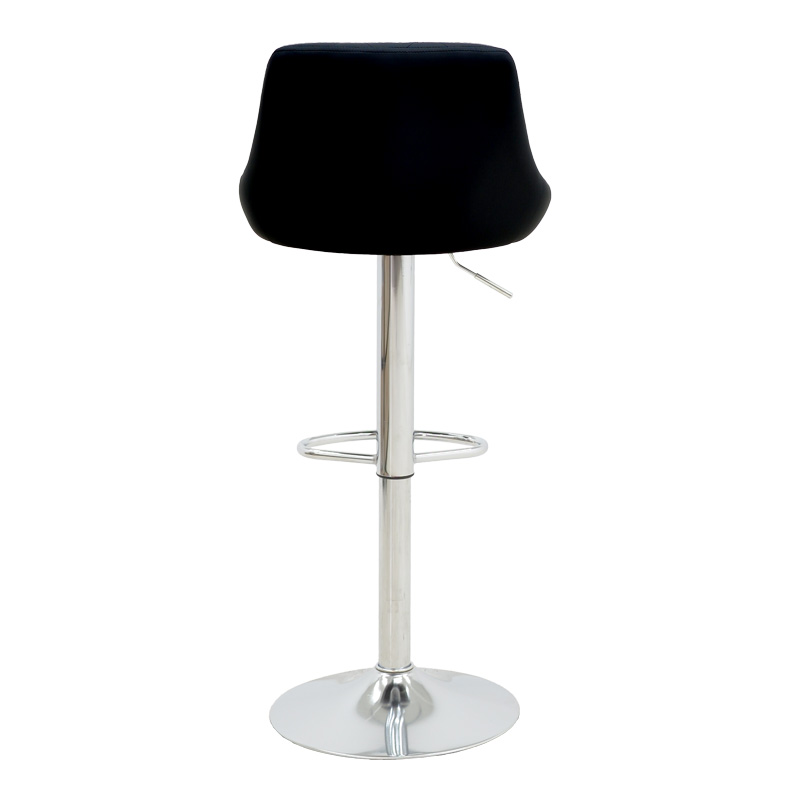 Σκαμπό μπαρ Boronez pakoworld πτυσσόμενο μαύρο pu-βάση χρωμίου 47x49x112εκ Σκαμπό μπαρ Boronez pakoworld πτυσσόμενο μαύρο pu-βάση χρωμίου 47x49x112εκ