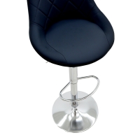 Σκαμπό μπαρ Boronez pakoworld πτυσσόμενο μαύρο pu-βάση χρωμίου 47x49x112εκ Σκαμπό μπαρ Boronez pakoworld πτυσσόμενο μαύρο pu-βάση χρωμίου 47x49x112εκ