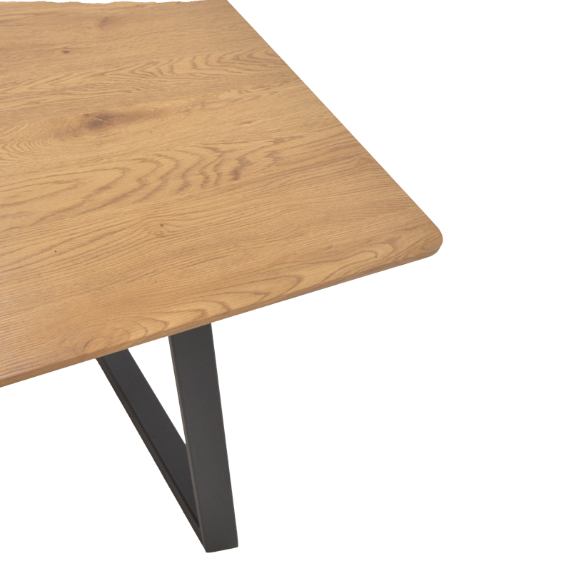 Τραπέζι Winor pakoworld φυσικό mdf-πόδι μαύρο μεταλλικό 140x80x75εκ Τραπέζι Winor pakoworld φυσικό mdf-πόδι μαύρο μεταλλικό 140x80x75εκ