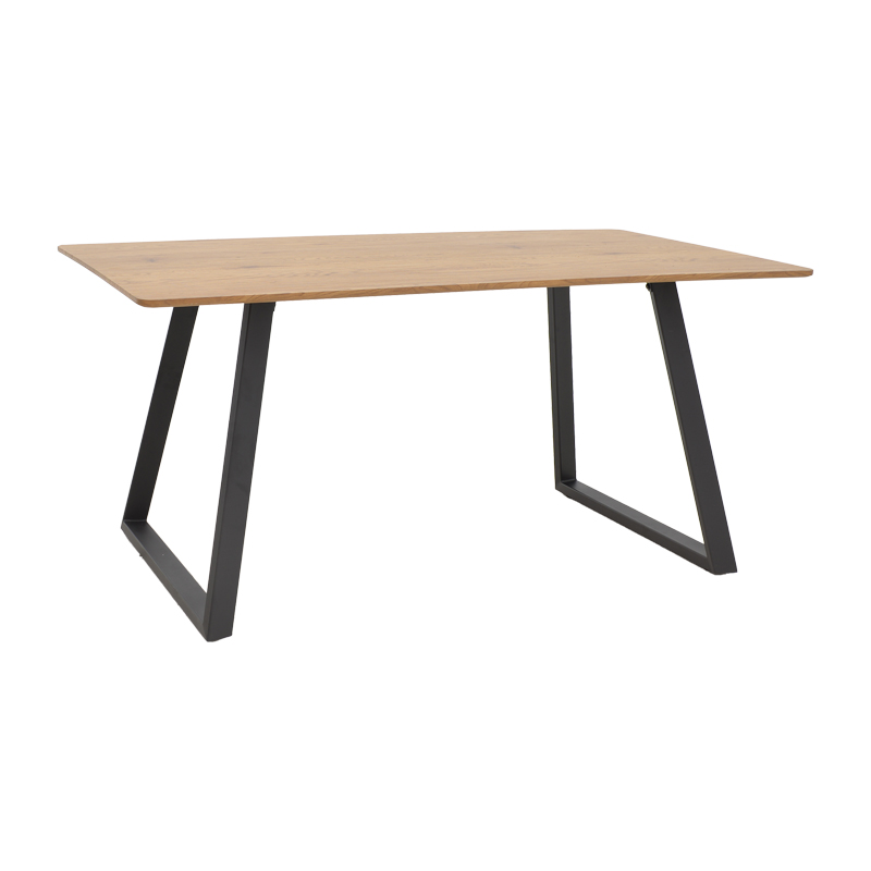 Τραπέζι Winor pakoworld φυσικό mdf-πόδι μαύρο μεταλλικό 140x80x75εκ Τραπέζι Winor pakoworld φυσικό mdf-πόδι μαύρο μεταλλικό 140x80x75εκ