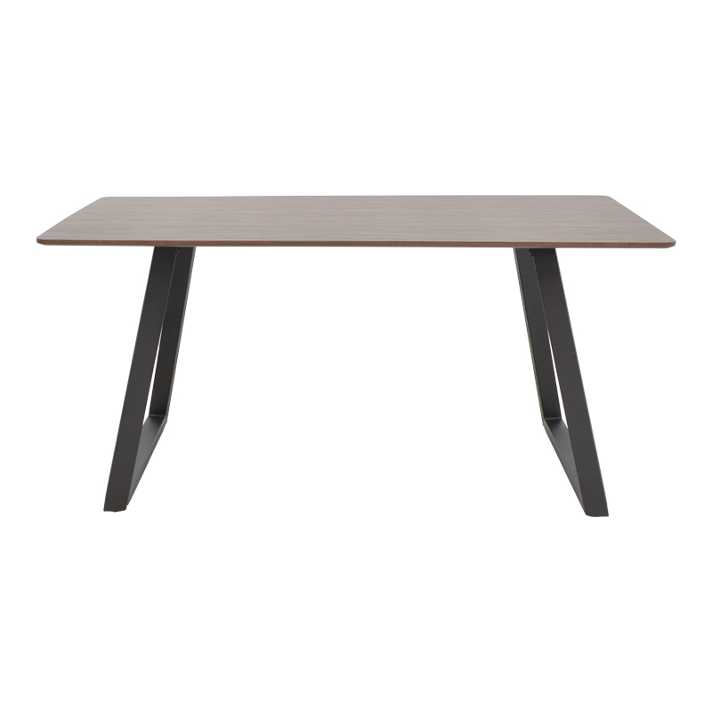 Τραπέζι Winor pakoworld καρυδί mdf-πόδι μαύρο μεταλλικό 160x90x75εκ Τραπέζι Winor pakoworld καρυδί mdf-πόδι μαύρο μεταλλικό 160x90x75εκ
