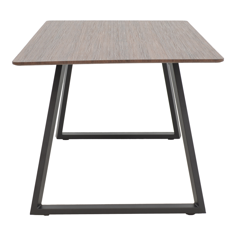 Τραπέζι Winor pakoworld καρυδί mdf-πόδι μαύρο μεταλλικό 160x90x75εκ Τραπέζι Winor pakoworld καρυδί mdf-πόδι μαύρο μεταλλικό 160x90x75εκ