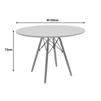 Τραπέζι Julita pakoworld MDF λευκό και ξύλο οξιάς σε φυσική απόχρωση Φ120x73εκ Τραπέζι Julita pakoworld MDF λευκό και ξύλο οξιάς σε φυσική απόχρωση Φ120x73εκ