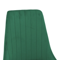 Καρέκλα Azori pakoworld κυπαρισσί βελούδο με μεταλλικό πόδι σε φυσική απόχρωση 49x55x85εκ