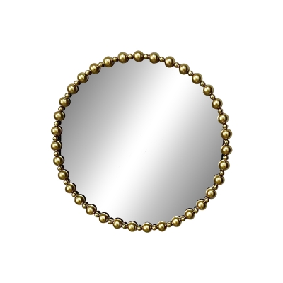 Καθρέπτης Poppens Inart χρυσό μέταλλο 83.5x4.5x83.5εκ Καθρέπτης Poppens Inart χρυσό μέταλλο 83.5x4.5x83.5εκ