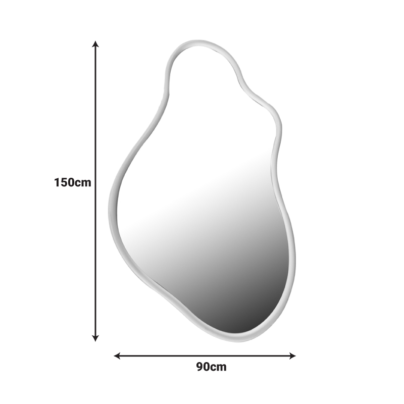Καθρέπτης Decorde Inart ξύλο σε λευκή απόχρωση 90x3.5x150εκ Καθρέπτης Decorde Inart ξύλο σε λευκή απόχρωση 90x3.5x150εκ