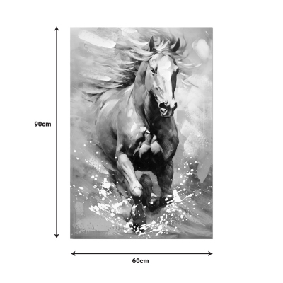 Πίνακας σε καμβά Horse Inart 60x3x90εκ Πίνακας σε καμβά Horse Inart 60x3x90εκ