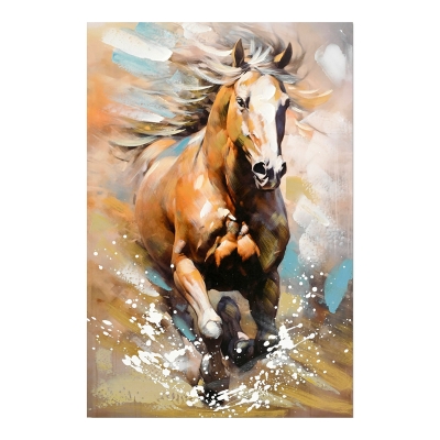 Πίνακας σε καμβά Horse Inart 60x3x90εκ Πίνακας σε καμβά Horse Inart 60x3x90εκ