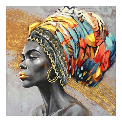 Πίνακας σε καμβά Africana I 3D Inart 100x3x100εκ Πίνακας σε καμβά Africana I 3D Inart 100x3x100εκ