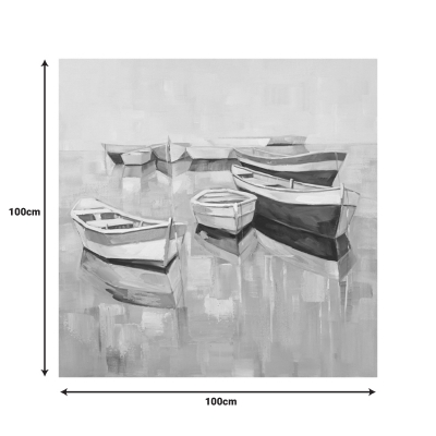 Πίνακας σε καμβά Boatty Ι Inart 100x3x100εκ Πίνακας σε καμβά Boatty Ι Inart 100x3x100εκ