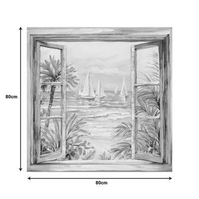 Πίνακας σε καμβά Deive 3D Inart 80x3x80εκ Πίνακας σε καμβά Deive 3D Inart 80x3x80εκ
