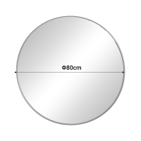 Καθρέπτης Emmett pakoworld μαύρο αλουμίνιο Φ80x2.5εκ
