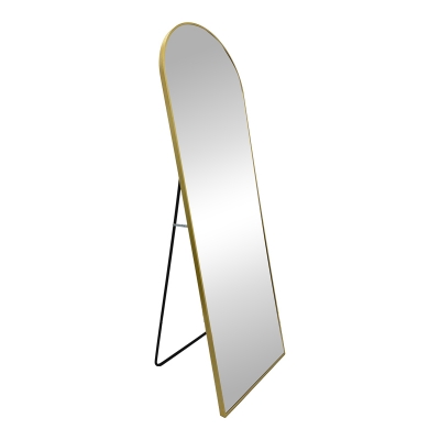 Καθρέπτης Lorens pakoworld αλουμίνιο σε χρυσή απόχρωση 46x40x150εκ