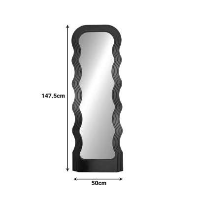 Καθρέπτης Spejo Inart μαύρο PP 50x2.8x147.5εκ Καθρέπτης Spejo Inart μαύρο PP 50x2.8x147.5εκ
