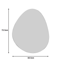 Καθρέπτης Hahoe Inart 60x1x72.5εκ Καθρέπτης Hahoe Inart 60x1x72.5εκ