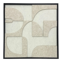Πίνακας με πλαίσιο Jeire Inart λευκό 62x2.5x62εκ Πίνακας με πλαίσιο Jeire Inart λευκό 62x2.5x62εκ
