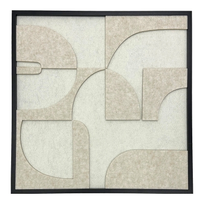 Πίνακας με πλαίσιο Jeire Inart λευκό 62x2.5x62εκ Πίνακας με πλαίσιο Jeire Inart λευκό 62x2.5x62εκ